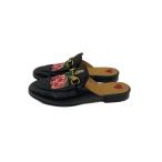 GUCCI◆ホースピット ミュール Princetown/36/BLK/レザー/449267