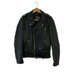Schott◆ダブルライダースジャケット/34/牛革/ブラック/ONE STAR/7164 tall//
