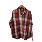 BOWWOW◆ネルシャツ/--/コットン/レッド/チェック