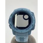 GARMIN◆スマートウォッチ/デジタル/ラバー/ブラック/ブルー/INSTINCT