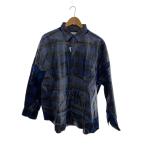 ショッピングPackage doublet◆DEADSTOCK PACKAGE SHIRT/18ss/ジャケット/M/コットン/ブルー/無地