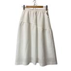 UNITED ARROWS◆AIRY ジャガードティアードスカート/38/ポリエステル/WHT/1524-215-5173