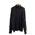 GRABRE/ニット・セーター(厚手)/LL/カシミア/BLK/無地/GM-2302