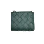 ショッピングbottega BOTTEGA VENETA◆3つ折り財布/レザー/BLU/無地/レディース