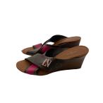 LOUIS VUITTON◆PVC ウェッジソールサンダル/サンダル/ブラウン