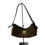 MCM◆トライアングルハンドバッグ/キャンバス/ブラウン/モノグラム/C7250