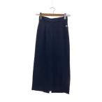 DOLCE&GABBANA◆ミラノリブ ミディスカート/38/レーヨン/BLK