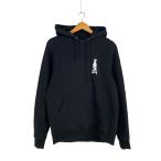 STUSSY◆パーカー/シャドーマン/S/コットン/ブラック