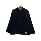 ショッピングKUNG-FU WACKO MARIA◆VELVET KUNG-FU JACKET/S/コットン/ブラック/無地/天国東京