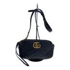 GUCCI◆ハンドバッグ/レザー/BLK/447632/