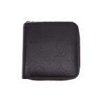 ショッピングVUITTON LOUIS VUITTON◆ポルト・ビエ・モネ・ジップ_モノグラム・グラセ_BLK/財布/レザー/ブラック/黒/メンズ