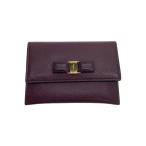 Salvatore Ferragamo*vala лента / футляр для карточек / кожа /BRD/ женский 