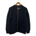 ショッピングウール BATONER◆カーディガン(厚手)/3/ウール/BLK/無地/BN-22FM-085//