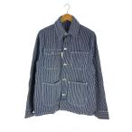 ショッピングカバーオール POINTER◆カバーオール/--/コットン/NVY/ストライプ/ヒッコリー