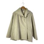 Plage◆24AW/ハミルトンDRAPE MIDDLEコート/36/ウール/生成/24-020-922-8051-4-0