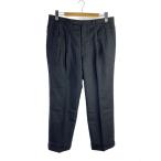 ショッピングdior Christian Dior◆スラックスパンツ/--/カシミア/GRY/ストライプ