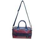 PORTER*2WAY/ Mini сумка "Boston bag" / кожа /NVY/ окантовка / угол потертость иметь //