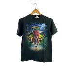 ショッピングキングダム Disney◆Tシャツ/ブラック/アニマルキングダム/背タグ無し