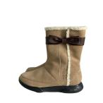 Reebok◆EASYTONE CUTE BOOT RIBBON/イージートーンキュートブーツリボン/24cm/ブラウン