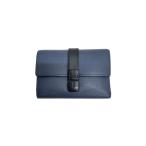 LOEWE◆3つ折り財布/レザー/BLU/レディース
