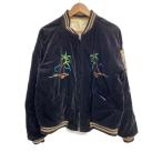 TAILOR 東洋◆港商/40周年/スペシャルエディション/別珍×サテン/スカジャン/L//BLK/TT11002//