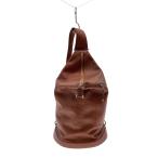 LOEWE◆ショルダーバッグ/レザー/BRW