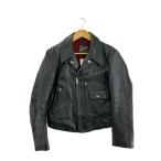 CAB CLOTHING◆ダブルライダースジャケット/36/レザー/BLK