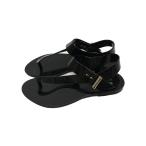 ショッピングmelissa melissa◆サンダル/23.5cm/ブラック/エナメル