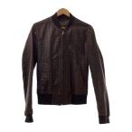 ショッピングGABBANA DOLCE&GABBANA◆00s/パンチングレザーブルゾン/レザージャケット・ブルゾン/46/山羊革/BRW