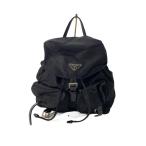 ショッピングPRADA PRADA◆リュック/ナイロン/BLK/無地