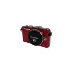 OM SYSTEM(OLYMPUS)* цифровой однообъективный камера OLYMPUS PEN Lite E-PL3 линзы комплект [ красный ]
