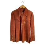 Schott◆レザージャケット・ブルゾン/42/レザー/RED/無地/70s/エンブレムタグ