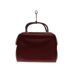 GUCCI◆ハンドバッグ/レザー/RED/無地