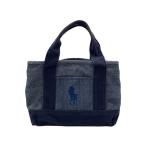 POLO RALPH LAUREN◆トートバッグ/キャンバス/NVY