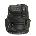 TUMI◆リュック/レザー/BLK/無地/92681