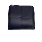 BOTTEGA VENETA◆財布/レザー/BLK/メンズ