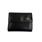 Vivienne Westwood◆2つ折り財布/ヴィヴィアンウエストウッド/黒/レディース