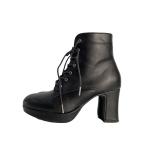 あしながおじさん◆ショートブーツ/24cm/BLK