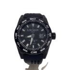 LOCMAN◆Stealth 300mt/自動巻腕時計/アナログ/ラバー/BLK/BLK//