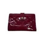 ショッピングヴェルニ LOUIS VUITTON◆ポルト・フォイユ・ヴィエノワ_モノグラム・ヴェルニ/エナメル/RED/レディース
