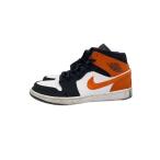 NIKE◆AIR JORDAN 1 MID/エアジョーダン1ミッド/ブラック/554724-058/27.5cm/BLK