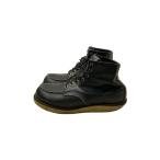 ショッピングWING RED WING◆レースアップブーツ/UK8/BLK/レザー//