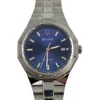 BULOVA◆自動巻腕時計/アナログ/ステンレス/BLU/SLV/96B463