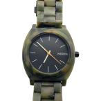 ショッピングnixon NIXON◆クォーツ腕時計/アナログ/--/BLK/KHK/the time teller acetate