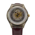 SWATCH◆自動巻腕時計/アナログ/レザ�
