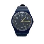 SWATCH◆腕時計/アナログ/ラバー/NVY/NV