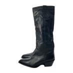 ショッピングzara ZARA◆ウェスタンブーツ/38/BLK/レザー