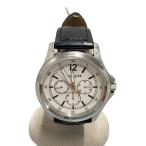 ショッピングcoach COACH◆クォーツ腕時計/アナログ/レザー/WHT/BLK/SS/CA.94.2.14.1010