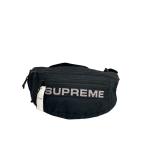 Supreme* сумка-пояс / хлопок /BLK