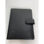 LOUIS VUITTON* Agenda MM_ epi / кожа /BLK/ одноцветный / мужской //